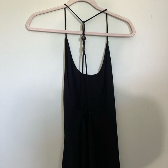 Rebecca Taylor NWT Black Compact Stretch Knotted Back Column Dress XL - Picture 12 of 13